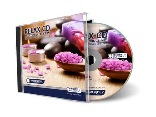 Relax CD case with stones and candles artwork